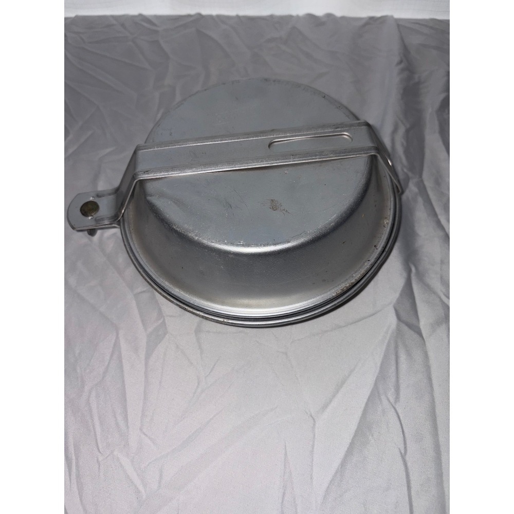 Vintage Coleman Aluminum Mess Kit Camping Cookware Set Pot Pan Plate Cup